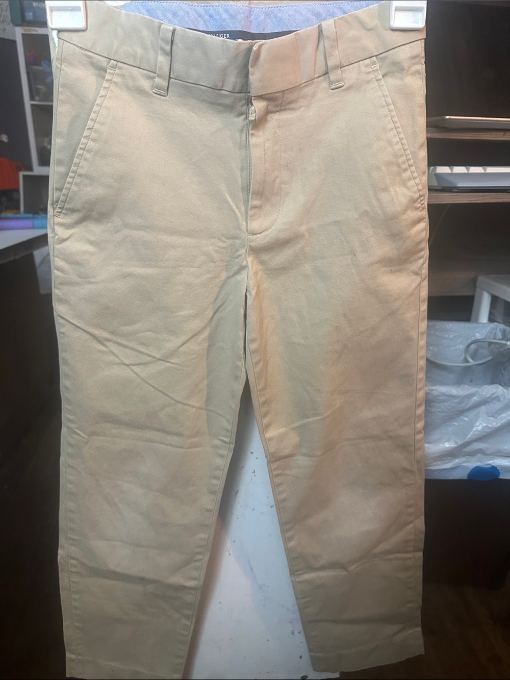Tommy Hilfiger Khaki Straight-Leg Chinos - Light Tan